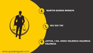 abogado Martin Quiros Morato (Valencia)