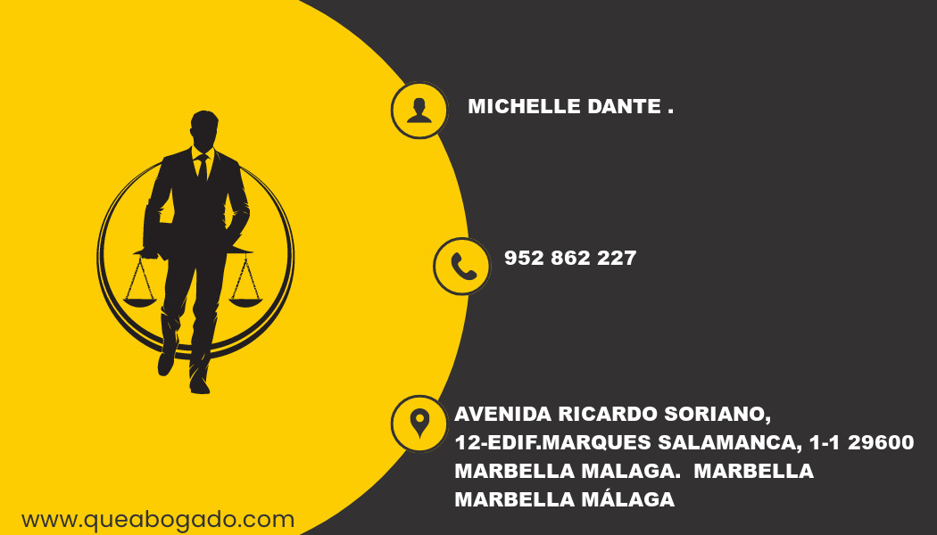 abogado Michelle Dante . (Marbella)