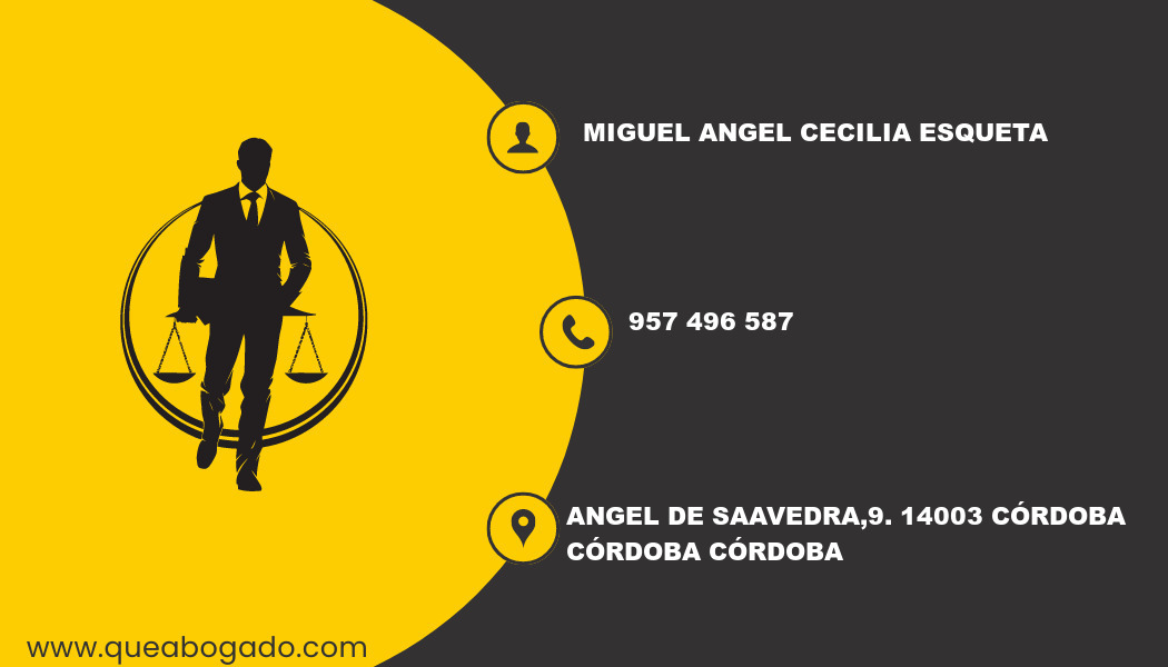 abogado Miguel Angel Cecilia Esqueta (Córdoba)