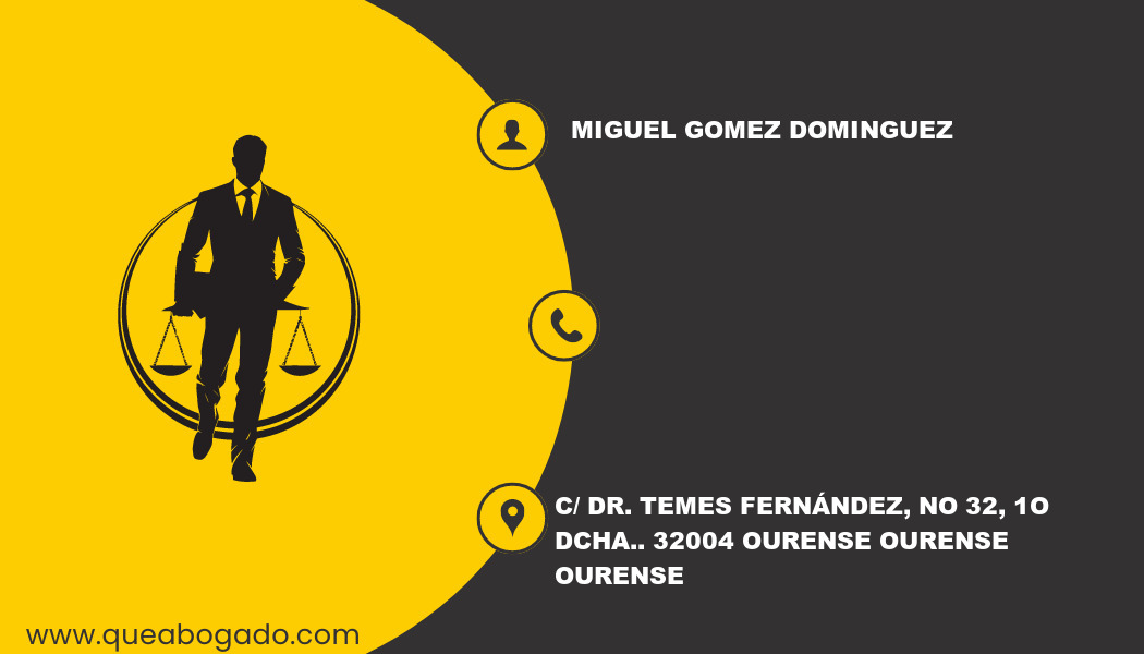 abogado Miguel Gomez Dominguez (Ourense)