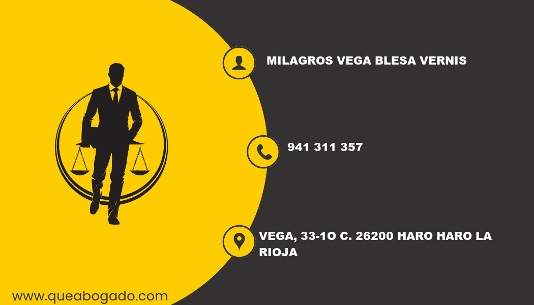 abogado Milagros Vega Blesa Vernis (Haro)