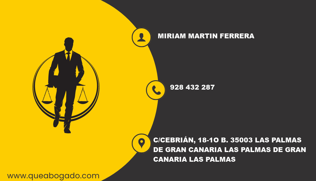 abogado Miriam Martin Ferrera (Las Palmas de Gran Canaria)