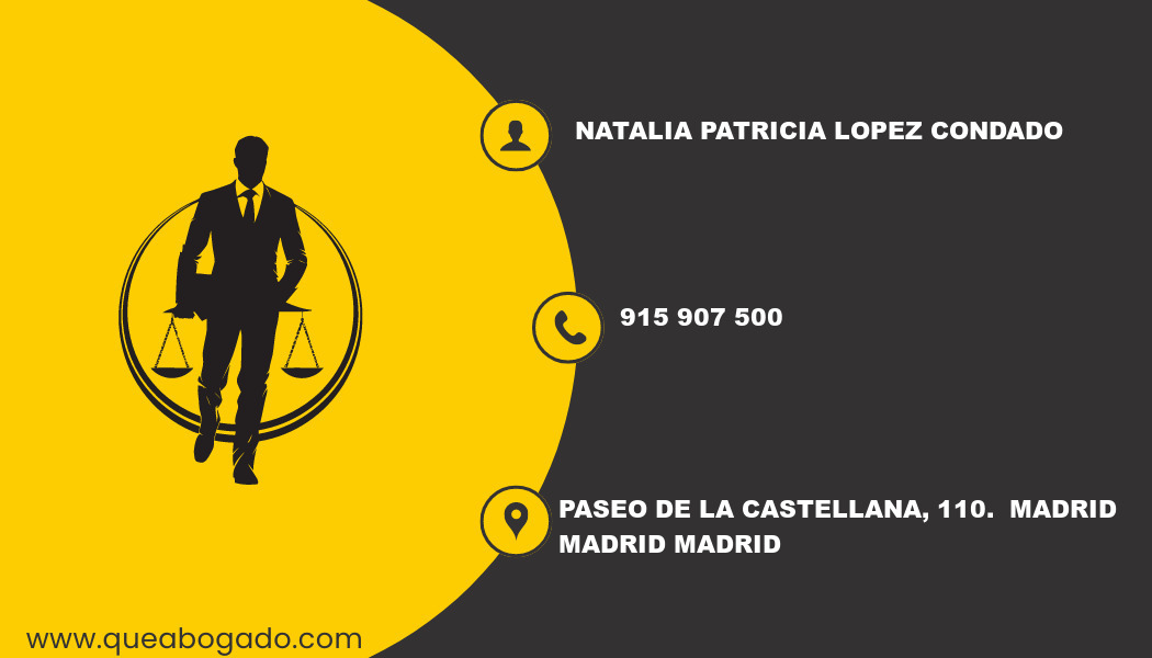 abogado Natalia Patricia Lopez Condado (Madrid)