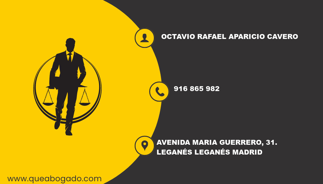 abogado Octavio Rafael Aparicio Cavero (Leganés)