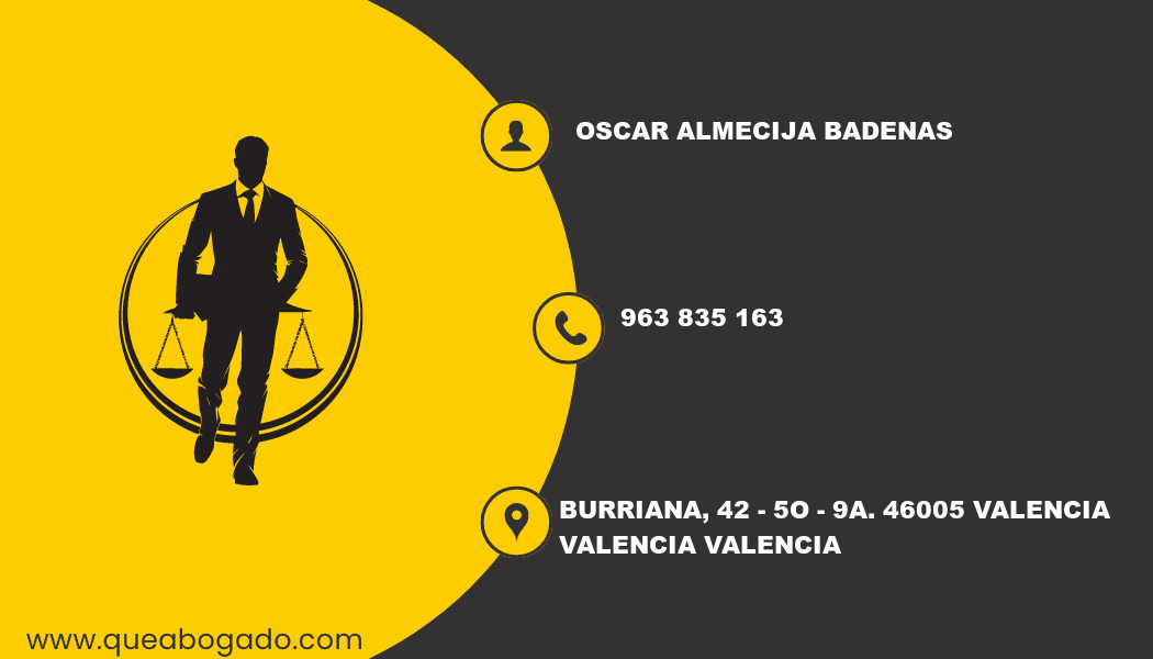 abogado Oscar Almecija Badenas (Valencia)