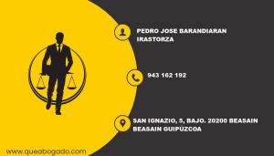 abogado Pedro Jose Barandiaran Irastorza (Beasain)