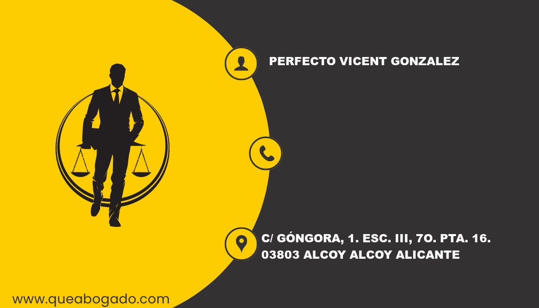 abogado Perfecto Vicent Gonzalez (Alcoy)