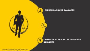 abogado Piedad Llaquet Ballarín (Altea)