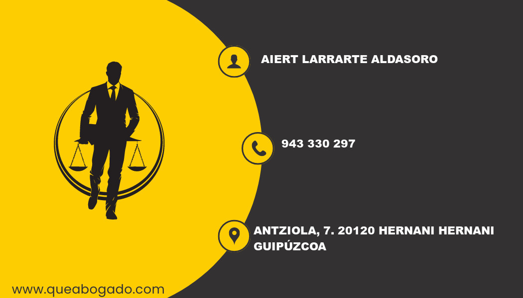 abogado Aiert Larrarte Aldasoro (Hernani)