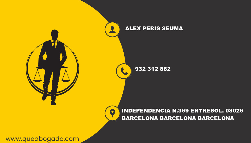 abogado Alex Peris Seuma (Barcelona)