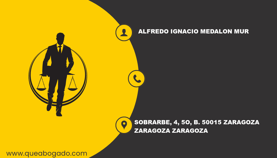 abogado Alfredo Ignacio Medalon Mur (Zaragoza)