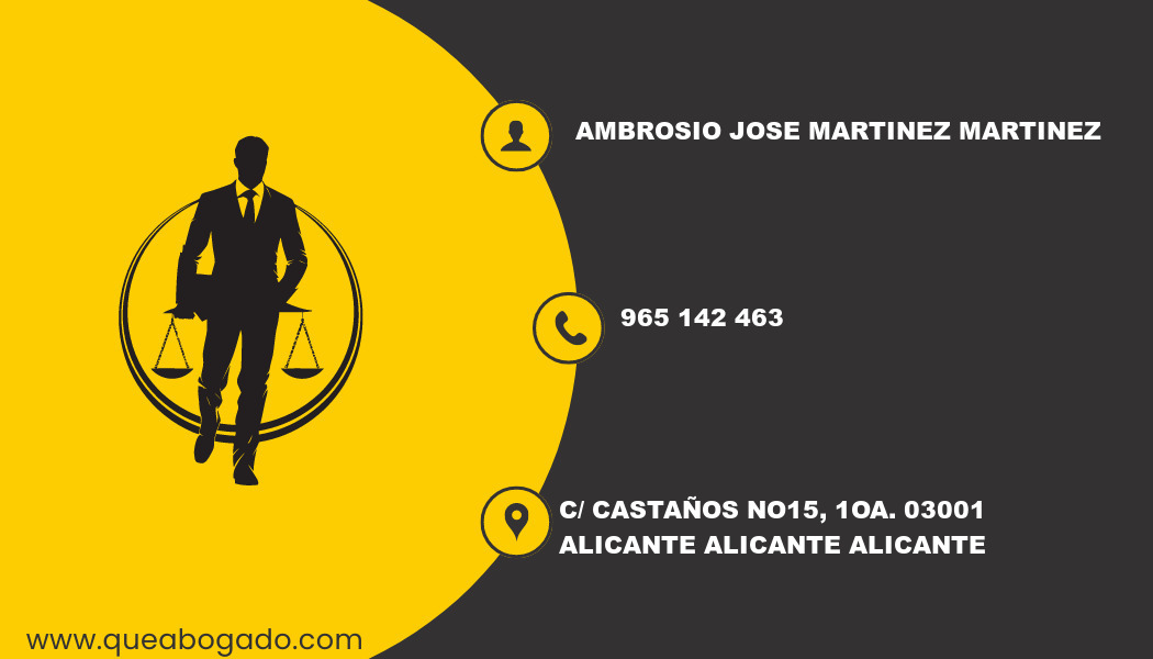 abogado Ambrosio Jose Martinez Martinez (Alicante)