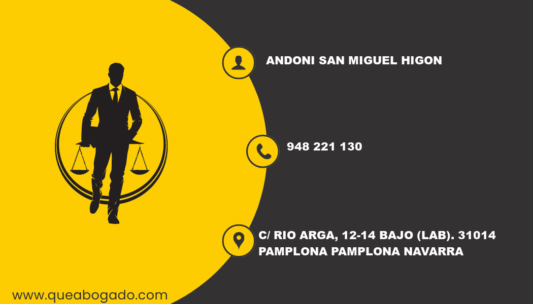 abogado Andoni San Miguel Higon (Pamplona)