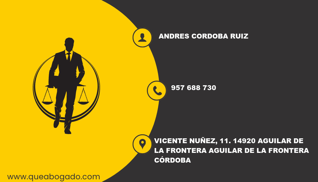 abogado Andres Cordoba Ruiz (Aguilar de la Frontera)