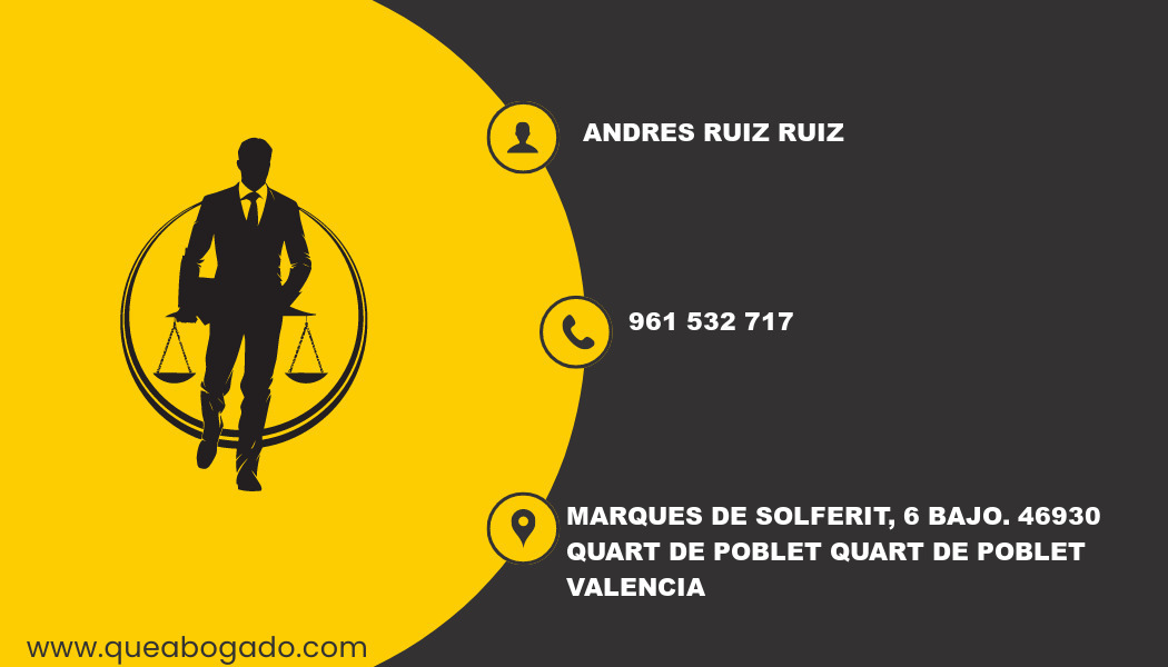 abogado Andres Ruiz Ruiz (Quart de Poblet)