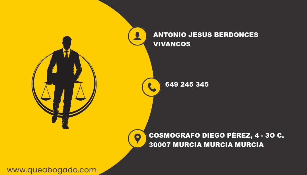 abogado Antonio Jesus Berdonces Vivancos (Murcia)