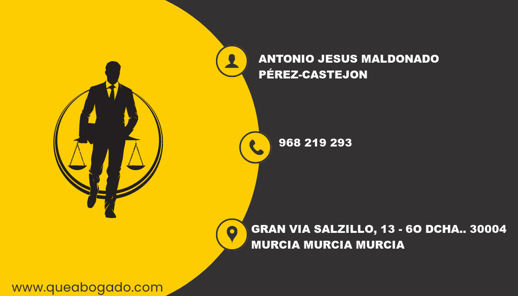 abogado Antonio Jesus Maldonado Pérez-Castejon (Murcia)