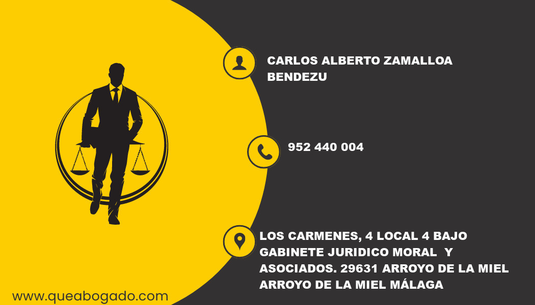 abogado Carlos Alberto Zamalloa Bendezu (Arroyo de la Miel)