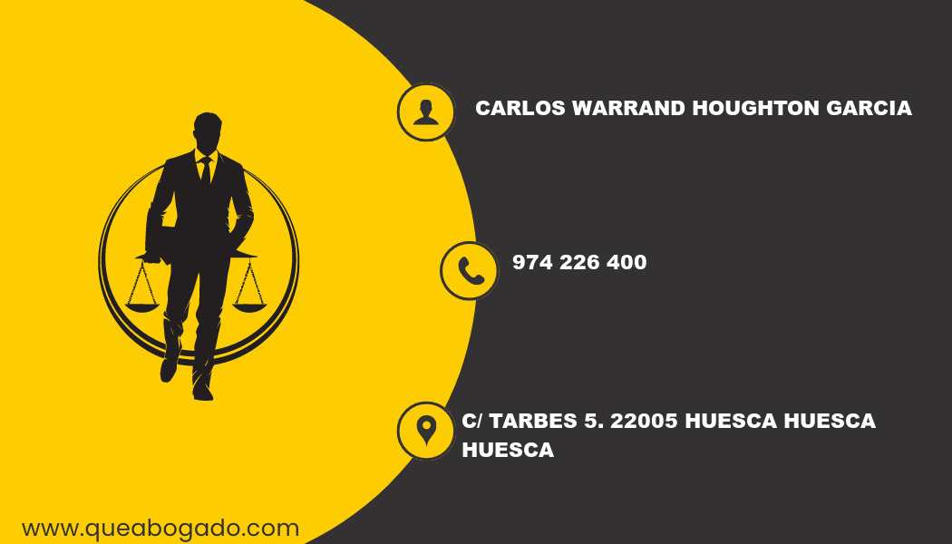 abogado Carlos Warrand Houghton Garcia (Huesca)