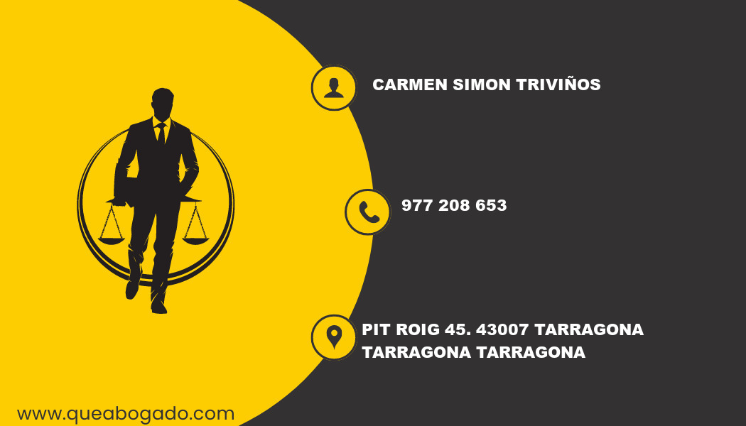 abogado Carmen Simon Triviños (Tarragona)