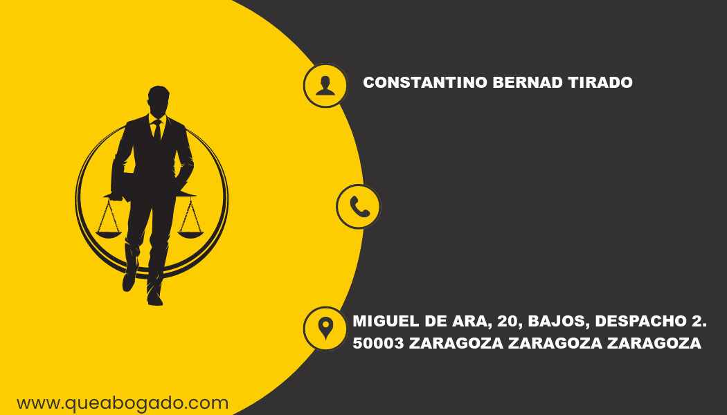 abogado Constantino Bernad Tirado (Zaragoza)