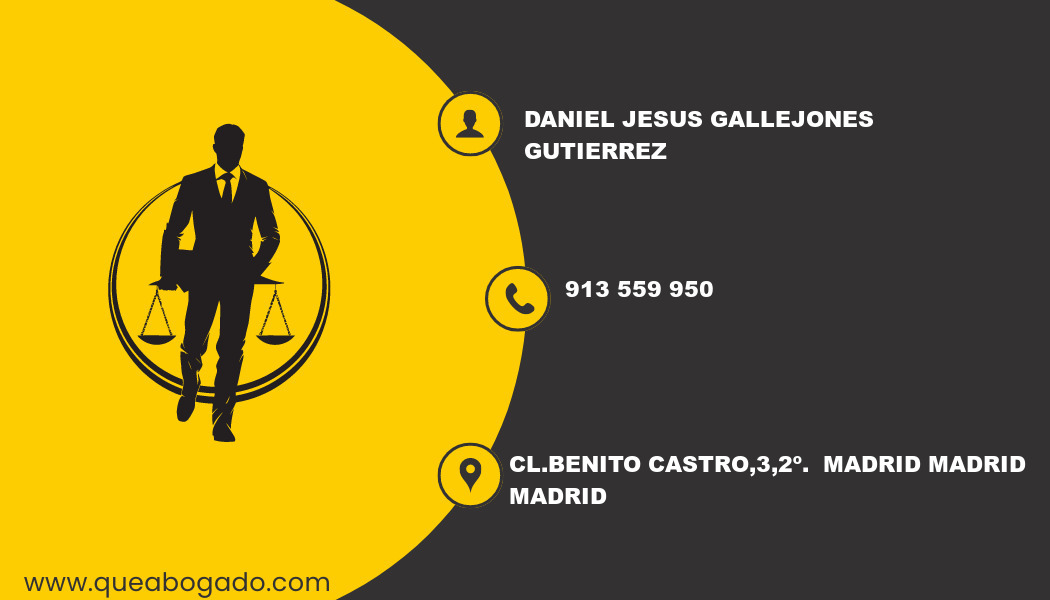 abogado Daniel Jesus Gallejones Gutierrez (Madrid)