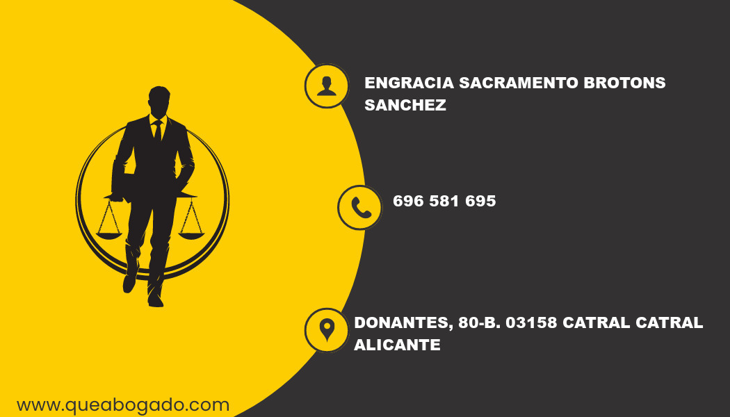 abogado Engracia Sacramento Brotons Sanchez (Catral)