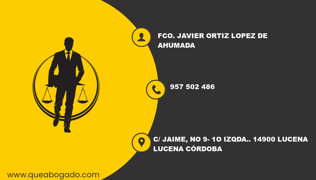 abogado Fco. Javier Ortiz Lopez De Ahumada (Lucena)