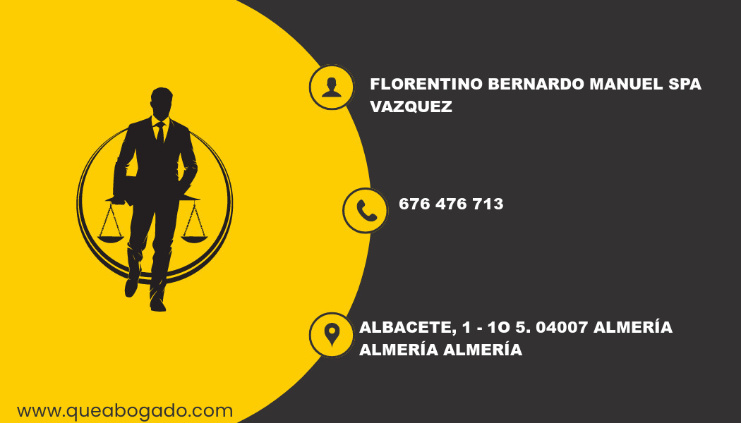 abogado Florentino Bernardo Manuel Spa Vazquez (Almería)