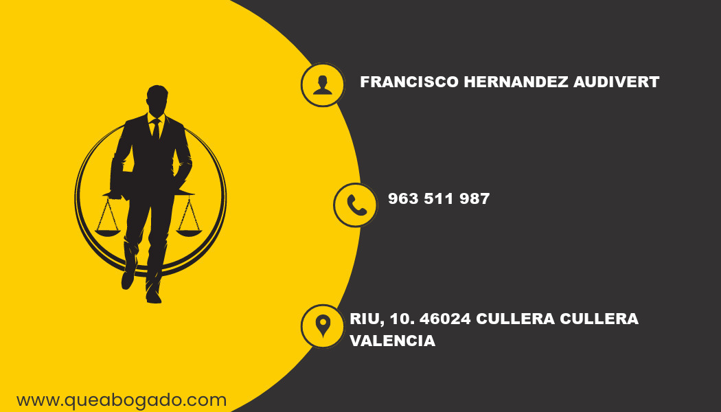 abogado Francisco Hernandez Audivert (Cullera)