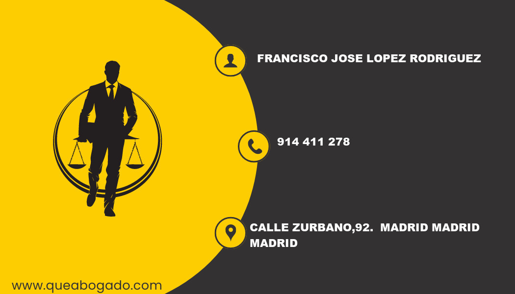 abogado Francisco Jose Lopez Rodriguez (Madrid)