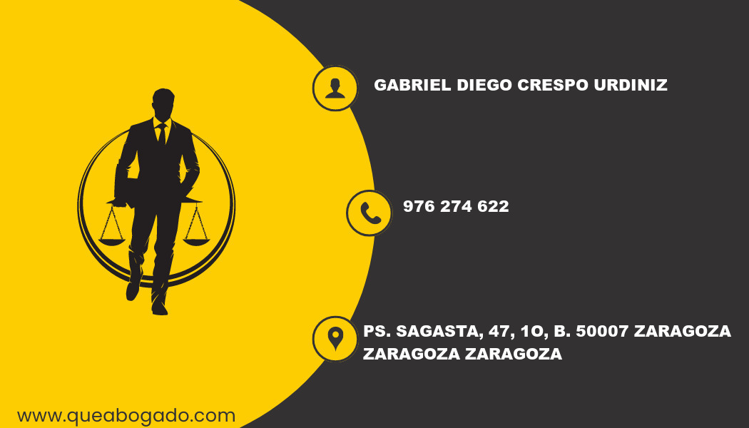 abogado Gabriel Diego Crespo Urdiniz (Zaragoza)