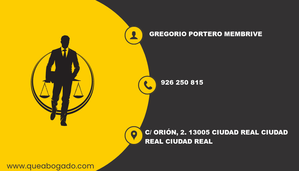 abogado Gregorio Portero Membrive (Ciudad Real)