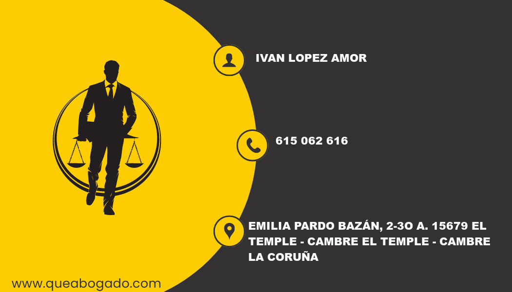 abogado Ivan Lopez Amor (El Temple - Cambre)