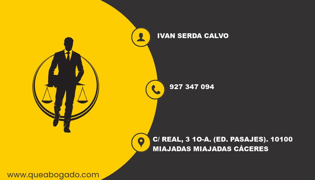 abogado Ivan Serda Calvo (Miajadas)