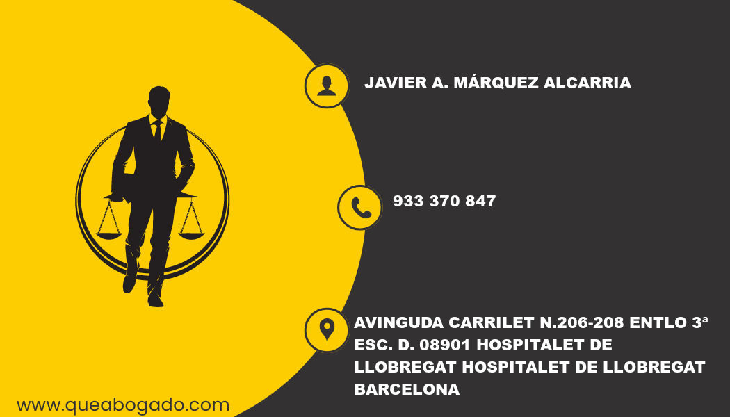 abogado Javier A. Márquez Alcarria (Hospitalet de Llobregat)