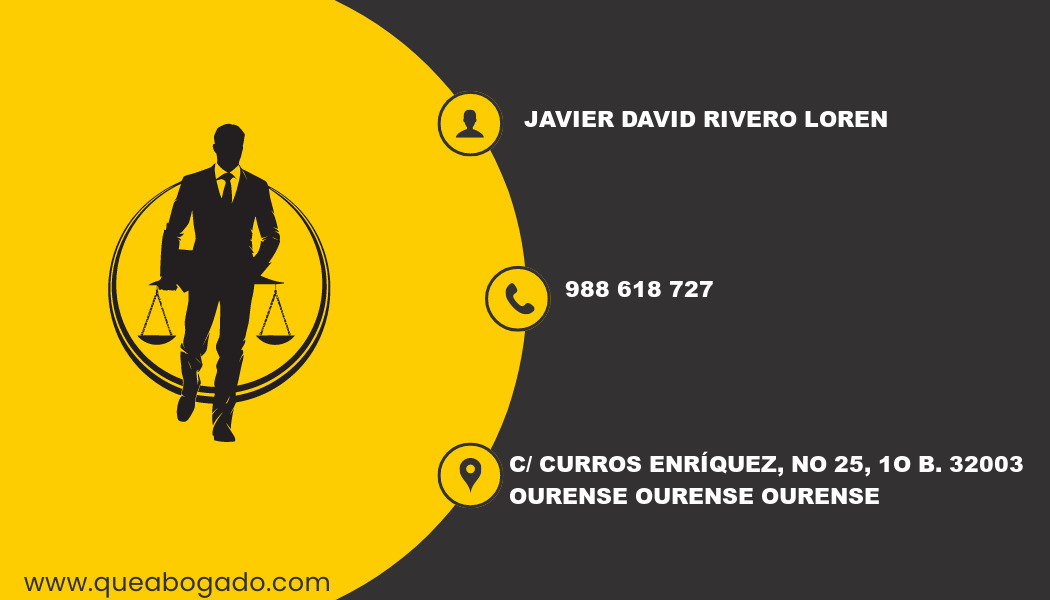 abogado Javier David Rivero Loren (Ourense)