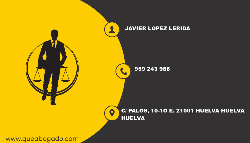 abogado Javier Lopez Lerida (Huelva)