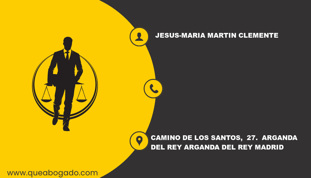 abogado Jesus-Maria Martin Clemente (Arganda del Rey)