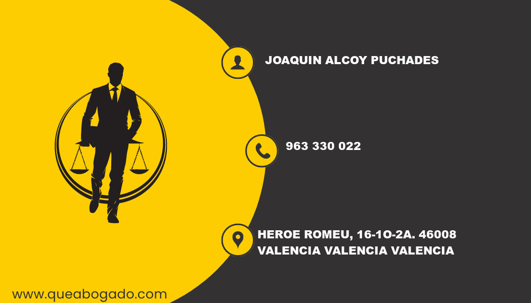 abogado Joaquin Alcoy Puchades (Valencia)