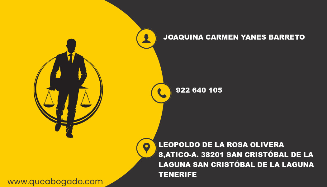 abogado Joaquina Carmen Yanes Barreto (San Cristóbal de La Laguna)