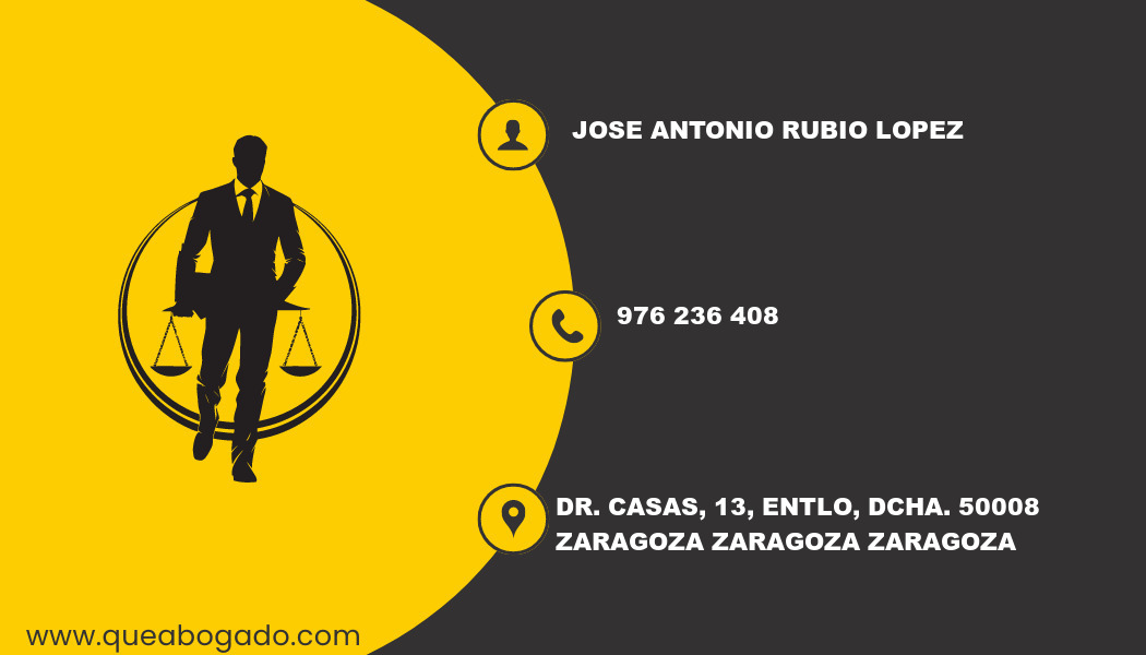 abogado Jose Antonio Rubio Lopez (Zaragoza)