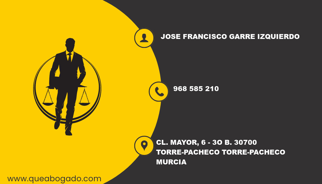 abogado Jose Francisco Garre Izquierdo (Torre-Pacheco)