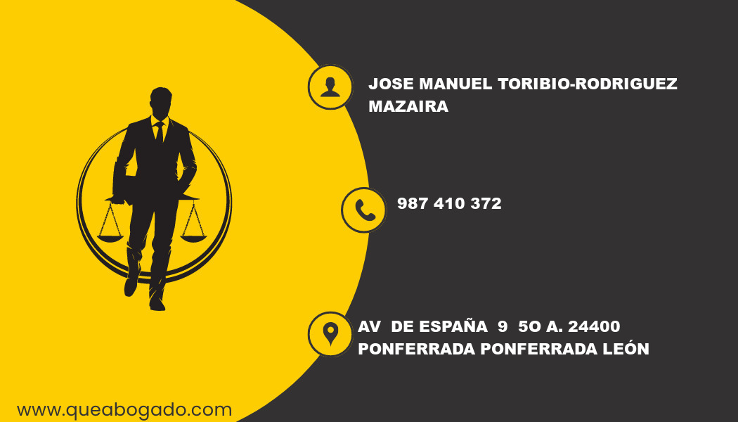 abogado Jose Manuel Toribio-Rodriguez Mazaira (Ponferrada)