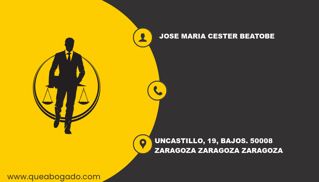 abogado Jose Maria Cester Beatobe (Zaragoza)