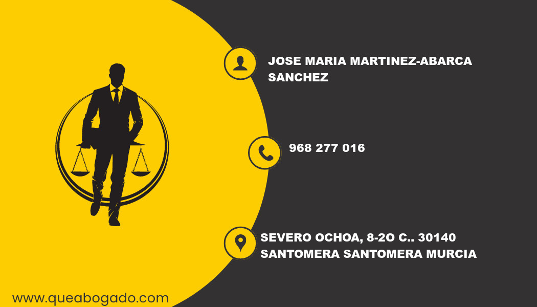 abogado Jose Maria Martinez-Abarca Sanchez (Santomera)