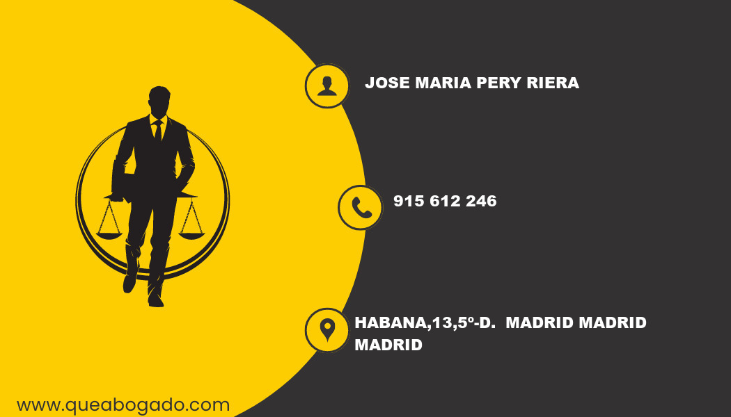 abogado Jose Maria Pery Riera (Madrid)