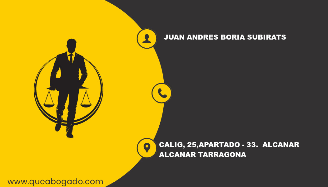 abogado Juan Andres Boria Subirats (Alcanar)