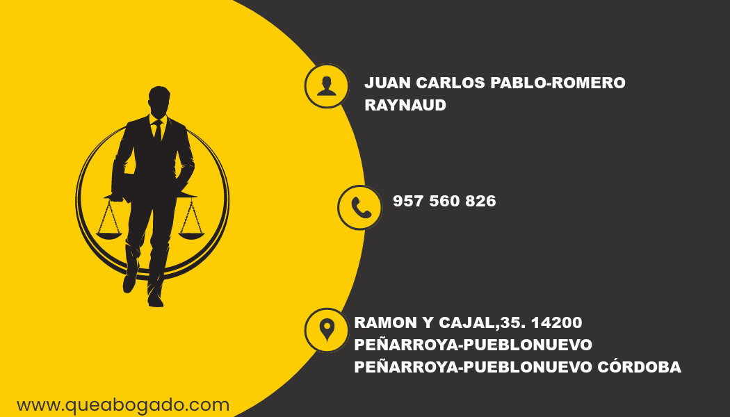 abogado Juan Carlos Pablo-Romero Raynaud (Peñarroya-Pueblonuevo)