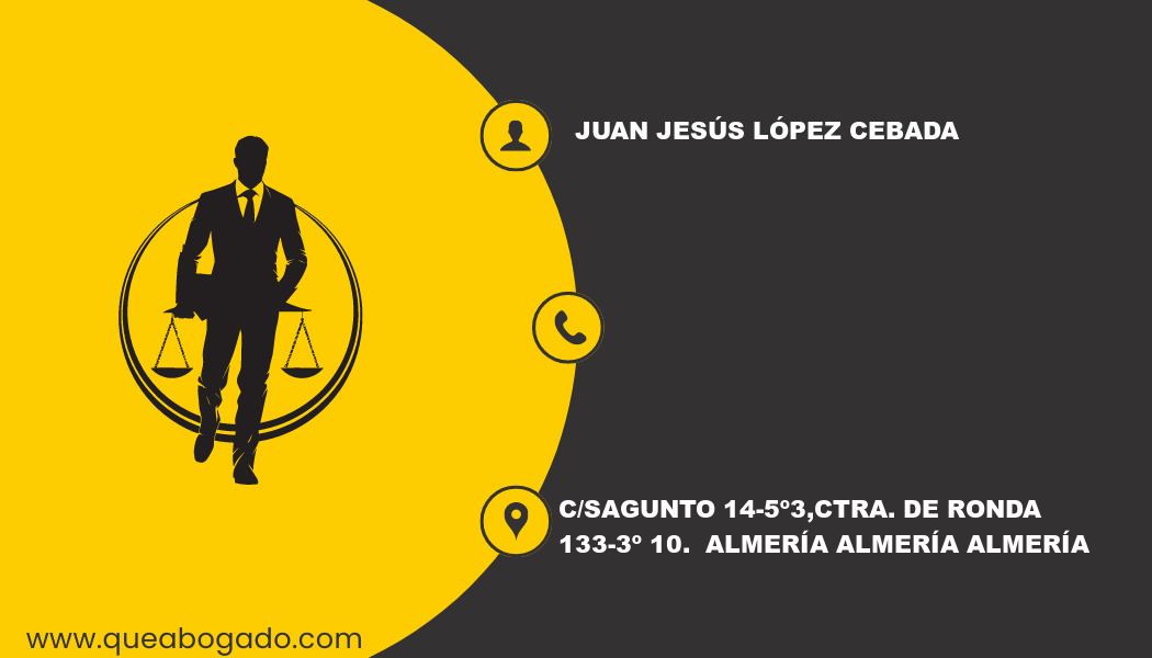 abogado Juan Jesús López Cebada (Almería)